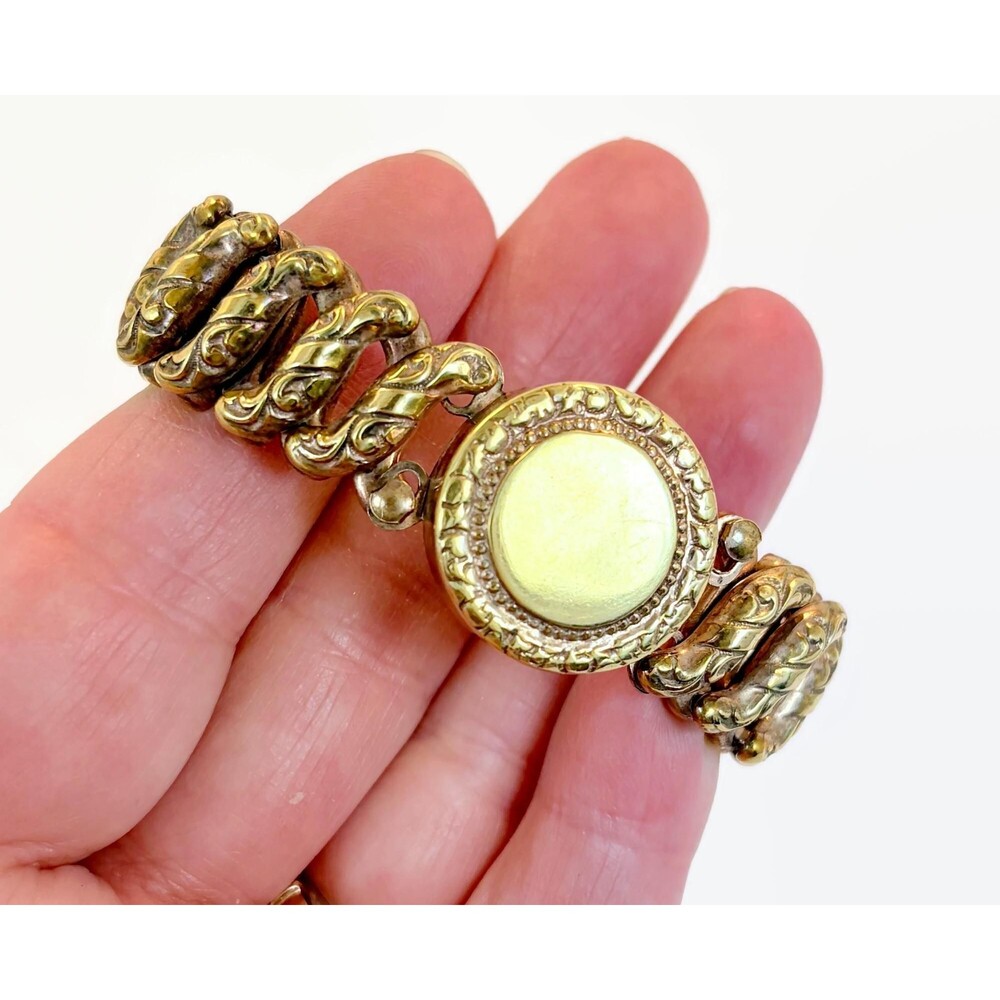Sweetheart Bracelet, Vintage, RARE, Art Deco, Expansion Bracelet, Gold Filled